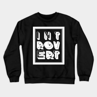 Introvert column design Crewneck Sweatshirt